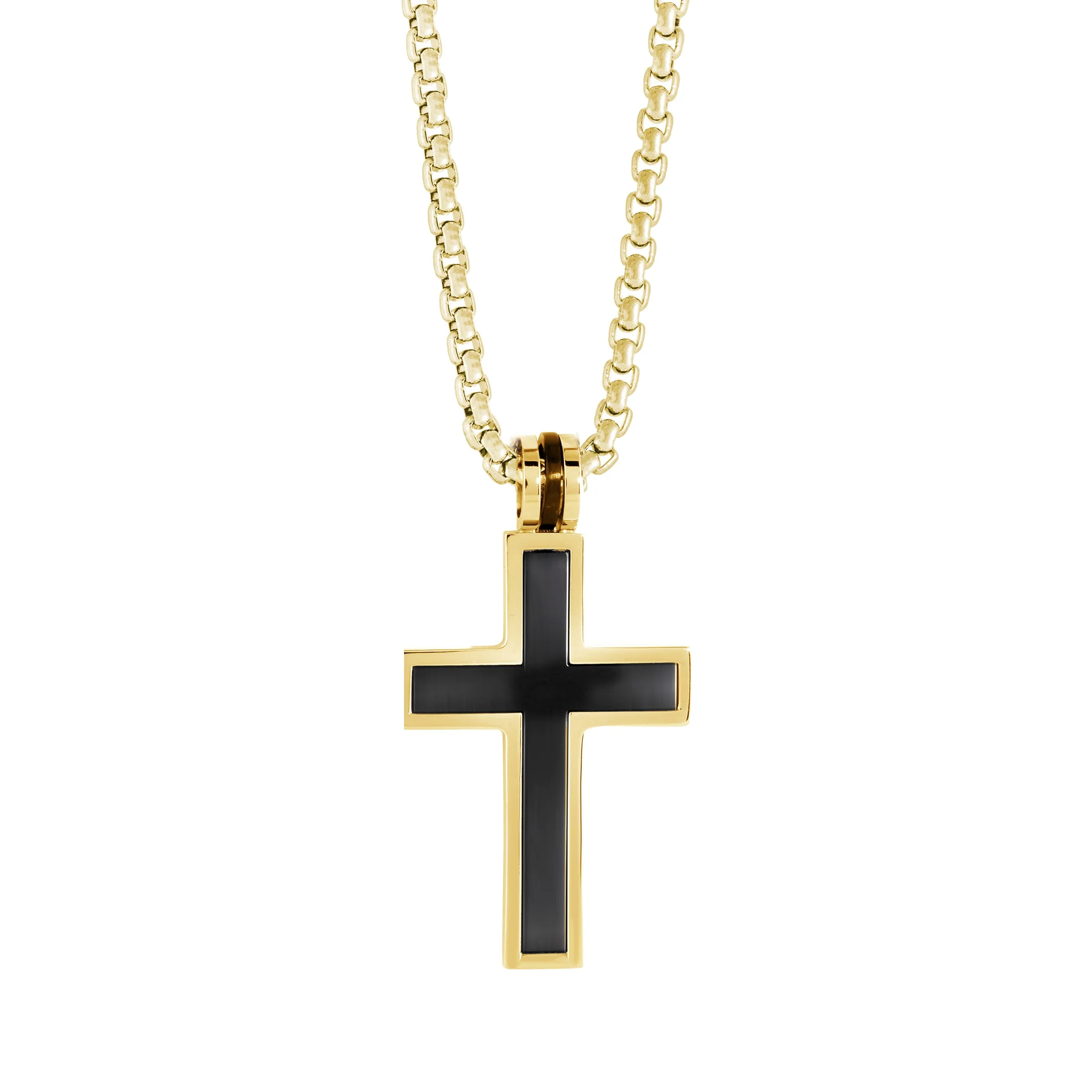 Inlay Cross Pendant