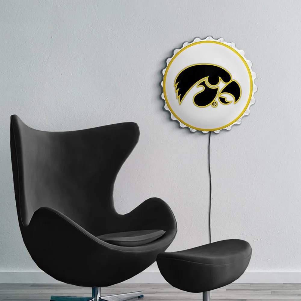 Iowa Hawkeyes: Bottle Cap Wall Light