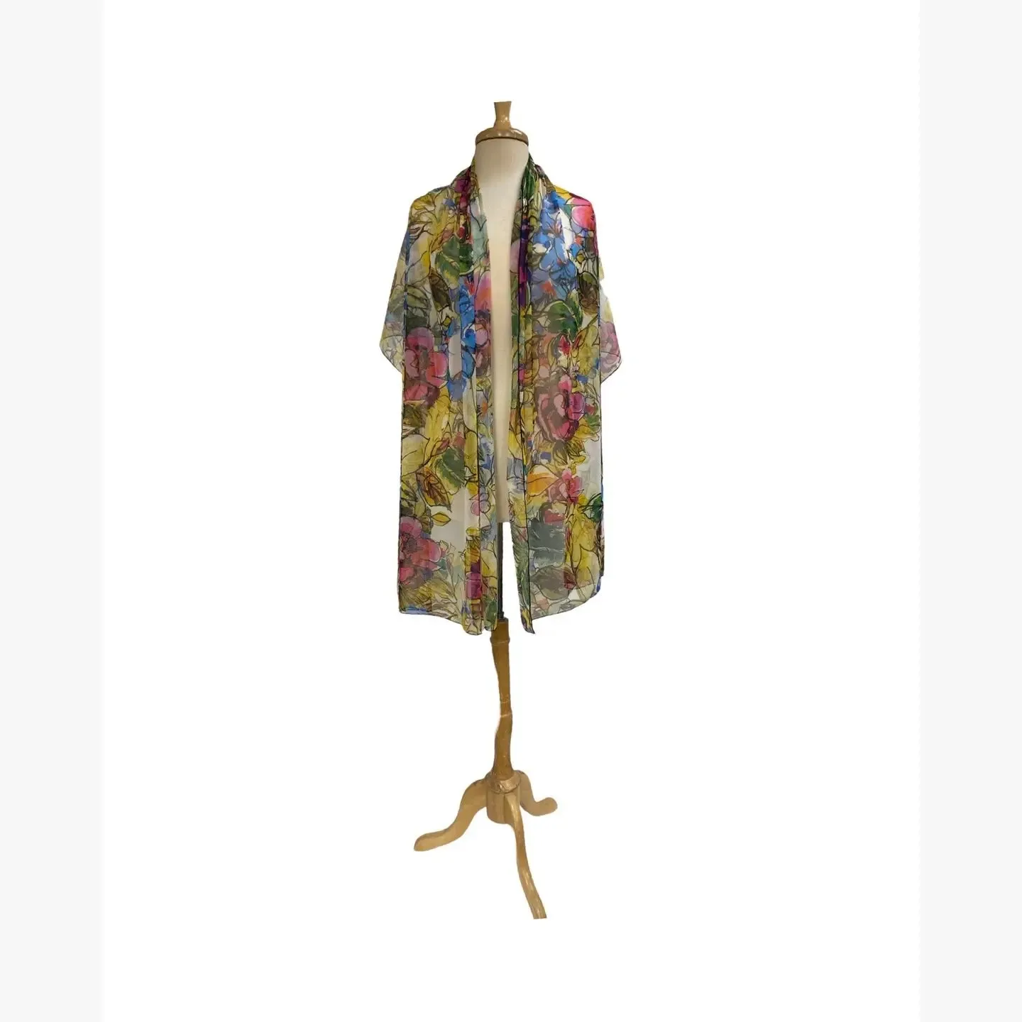 JADE Long and Wide Sheer Shawl Stole Wrap Cover