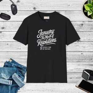 January Resolutions Tee Redefines Casual Elegance