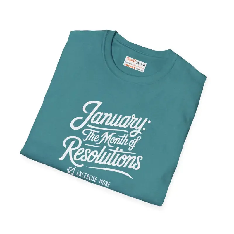 January Resolutions Tee Redefines Casual Elegance
