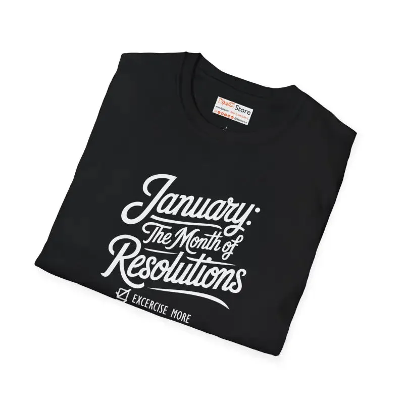 January Resolutions Tee Redefines Casual Elegance