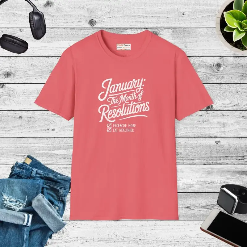 January Resolutions Tee Redefines Casual Elegance