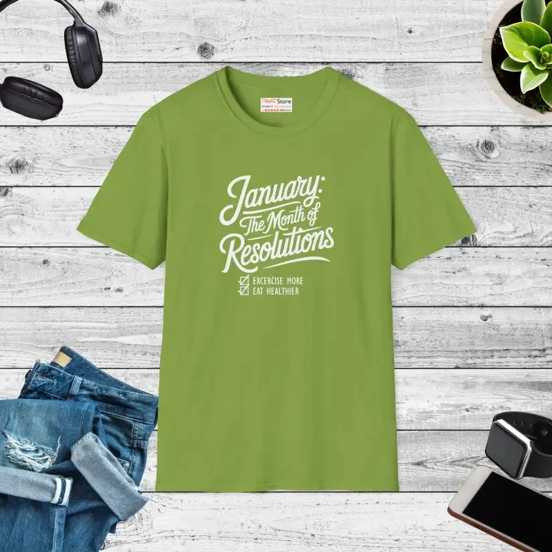 January Resolutions Tee Redefines Casual Elegance