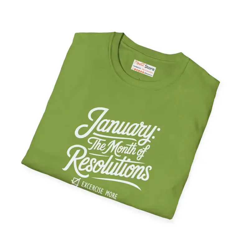 January Resolutions Tee Redefines Casual Elegance