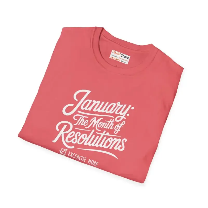 January Resolutions Tee Redefines Casual Elegance