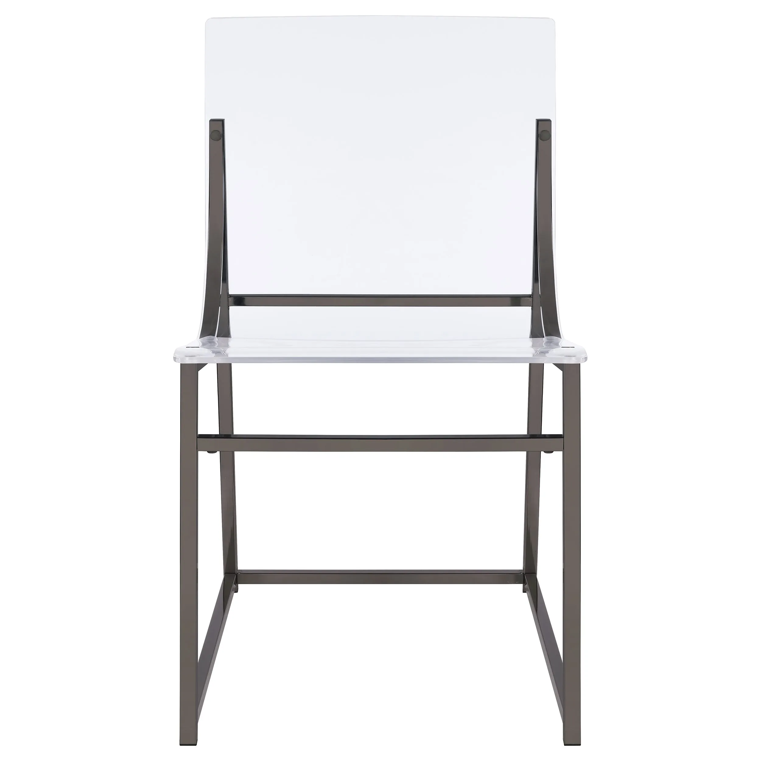 Jillian 5-piece Round Mirror Top Dining Set Black Nickel