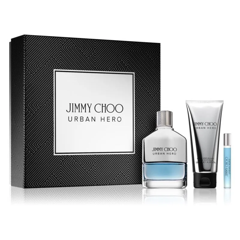 Jimmy Choo Urban Hero For Men Set Edp 100 ml   Edp 7.5 ml   Aftershave Balm 100 ml