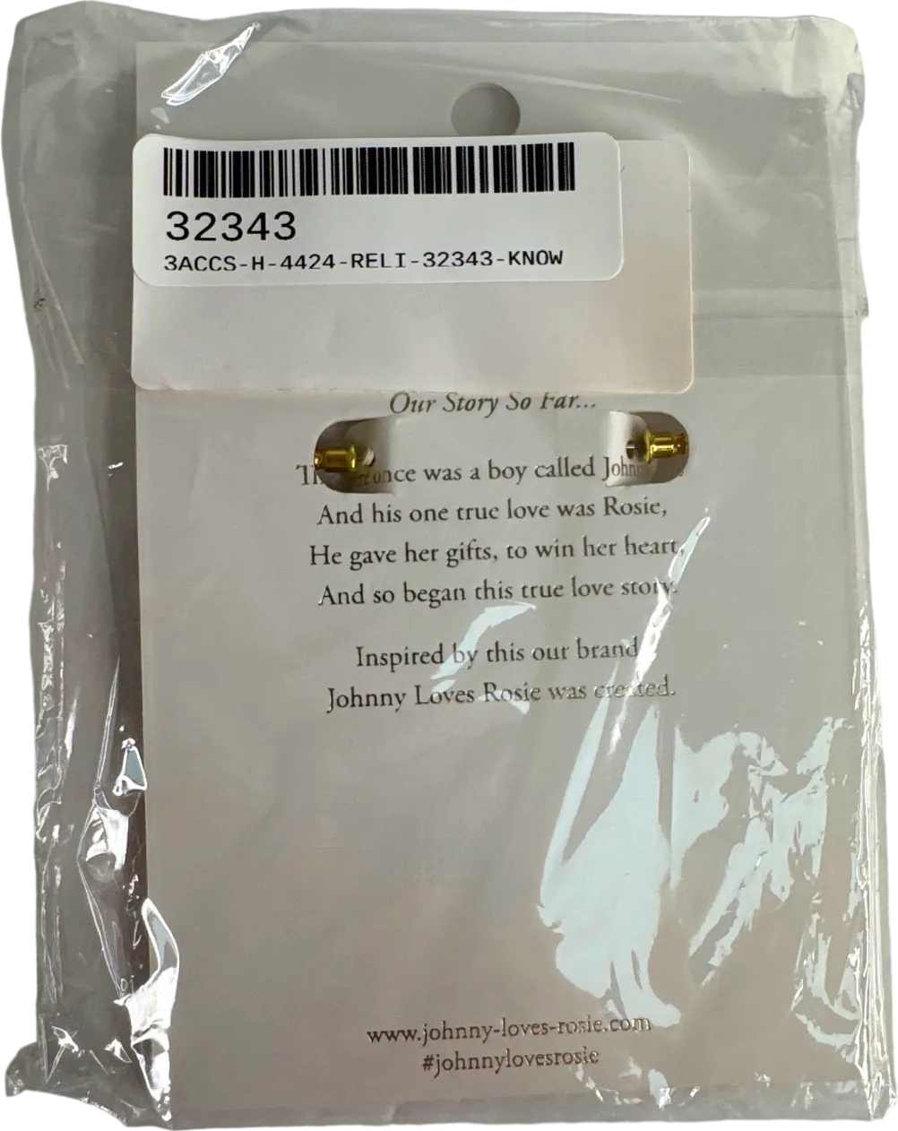 Johnny Loves Rosie Gold Hoop Earrings