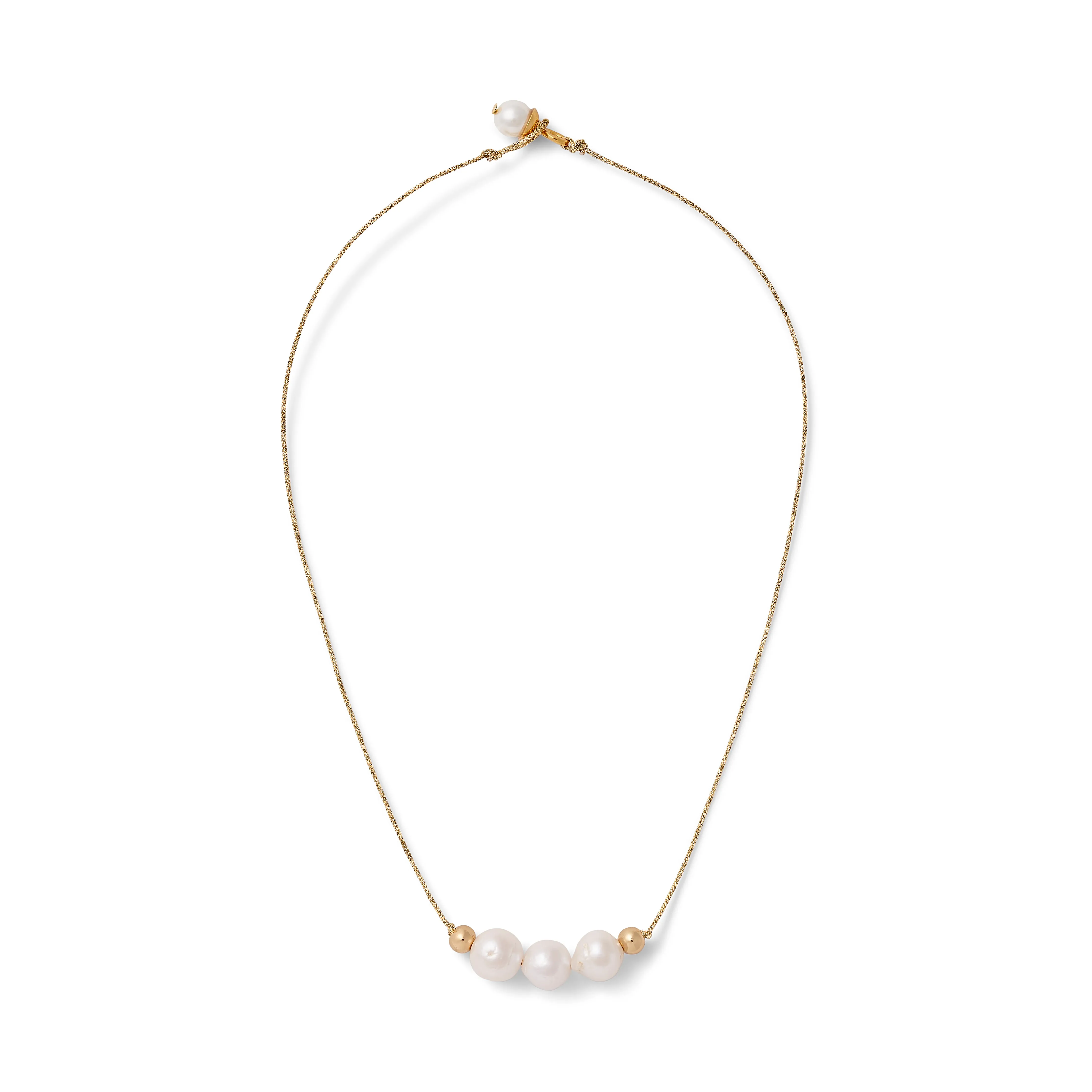 Julie’s Pearls on Cord Necklace