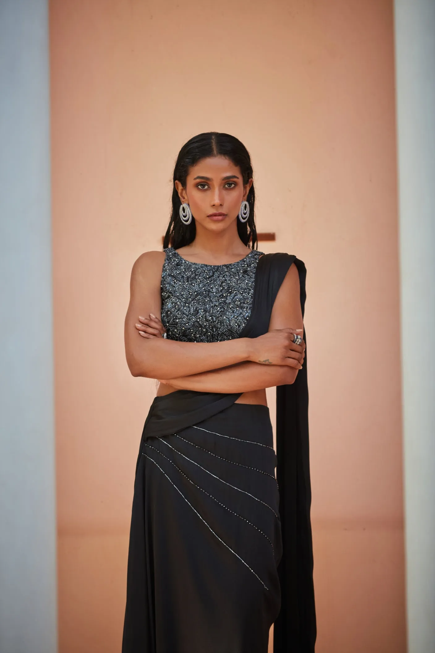 Kareena-Black Concept Sari