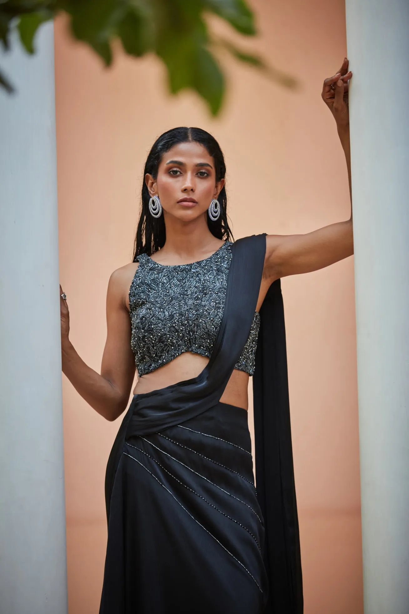 Kareena-Black Concept Sari