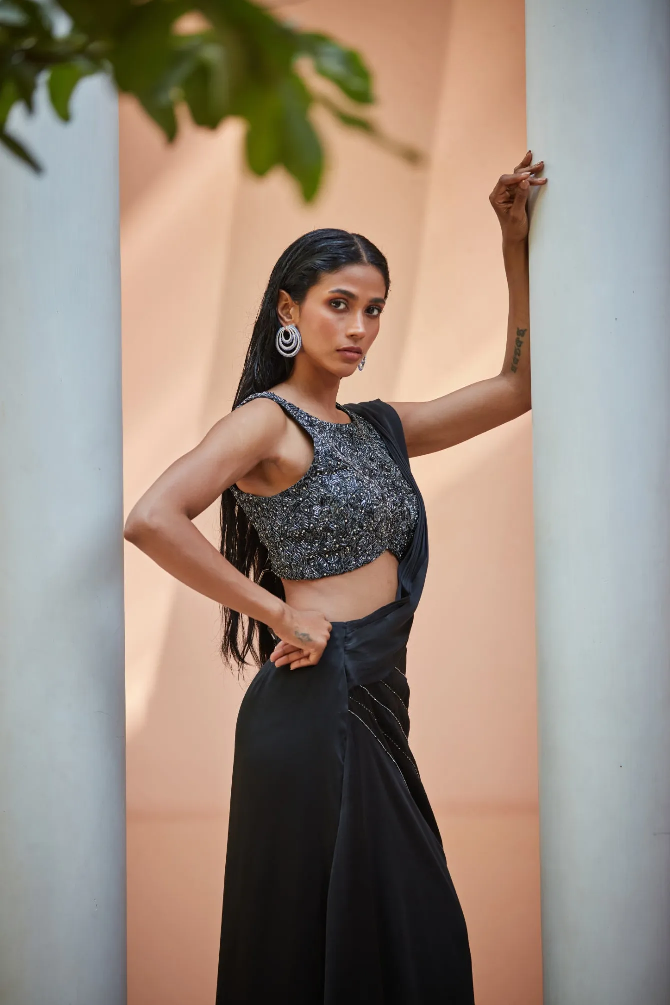 Kareena-Black Concept Sari
