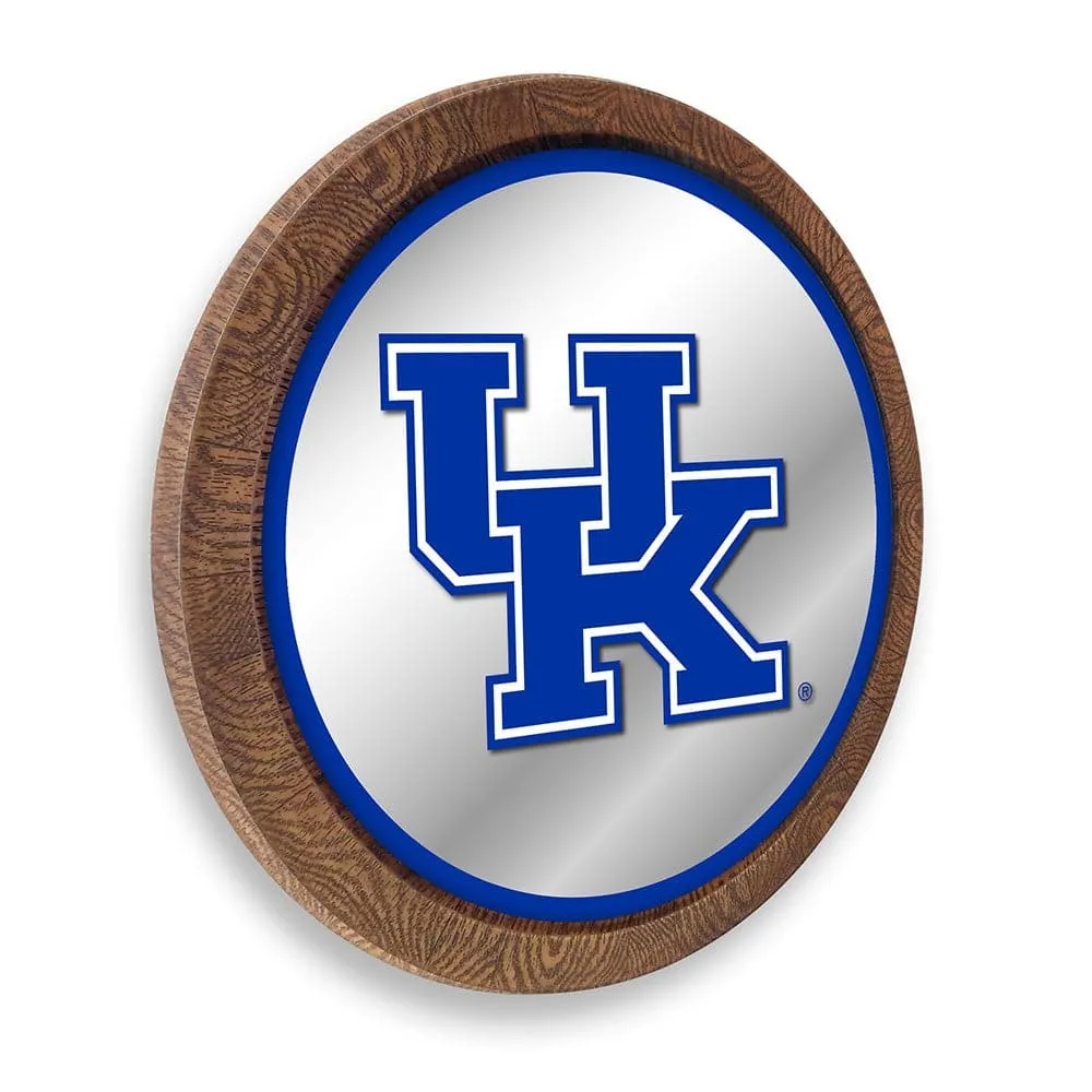Kentucky Wildcats: "Faux" Barrel Top Mirrored Wall Sign