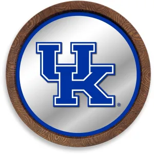 Kentucky Wildcats: "Faux" Barrel Top Mirrored Wall Sign
