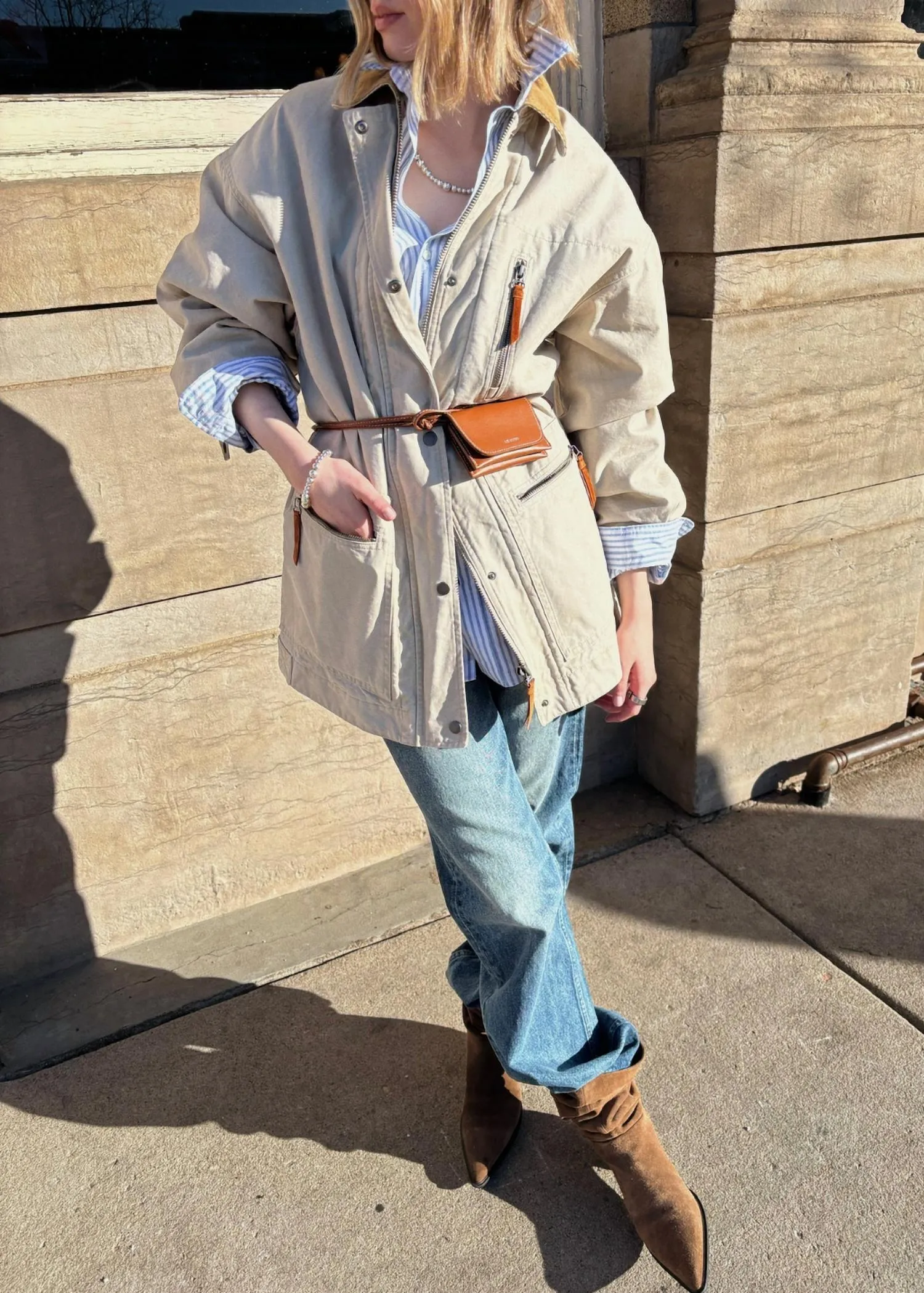 Kimelia Jacket In Ecru