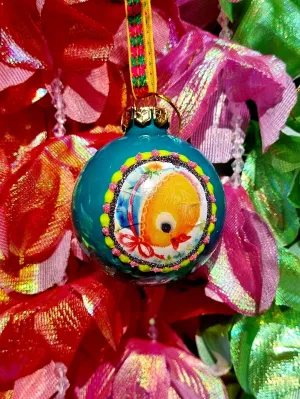 Kitsch vintage cuties glass baubles