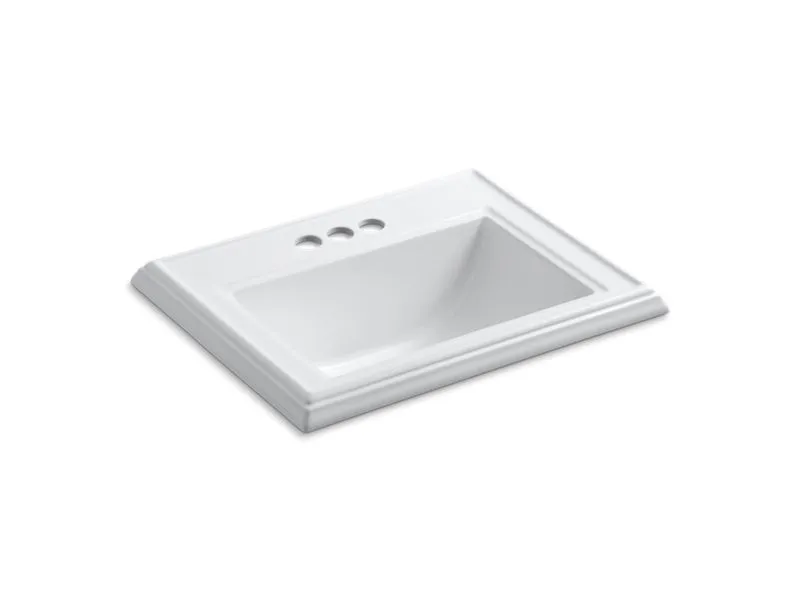 KOHLER K-2241-4 Memoirs Classic Classic drop-in bathroom sink with 4" centerset faucet holes