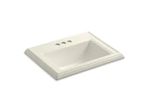 KOHLER K-2241-4 Memoirs Classic Classic drop-in bathroom sink with 4" centerset faucet holes