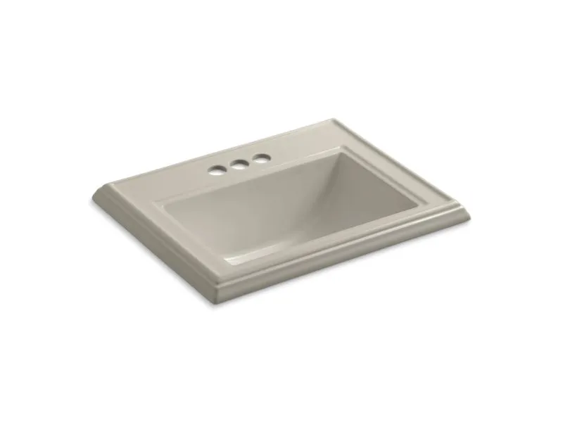 KOHLER K-2241-4 Memoirs Classic Classic drop-in bathroom sink with 4" centerset faucet holes