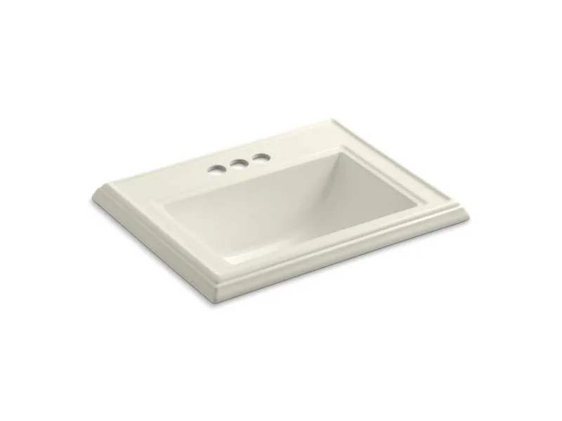 KOHLER K-2241-4 Memoirs Classic Classic drop-in bathroom sink with 4" centerset faucet holes