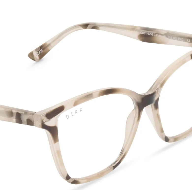 Leah Cream Tortoise Blue light Reader 1.0