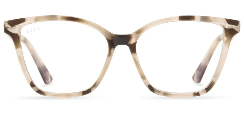 Leah Cream Tortoise Blue light Reader 1.0