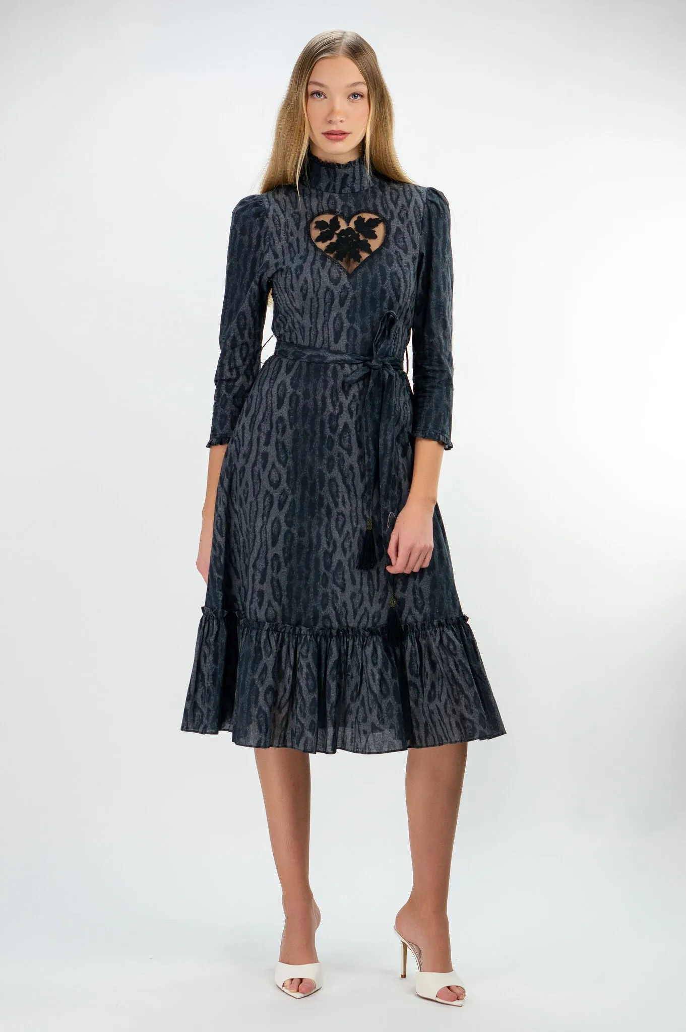 Leopard Sirsna Heart Dress