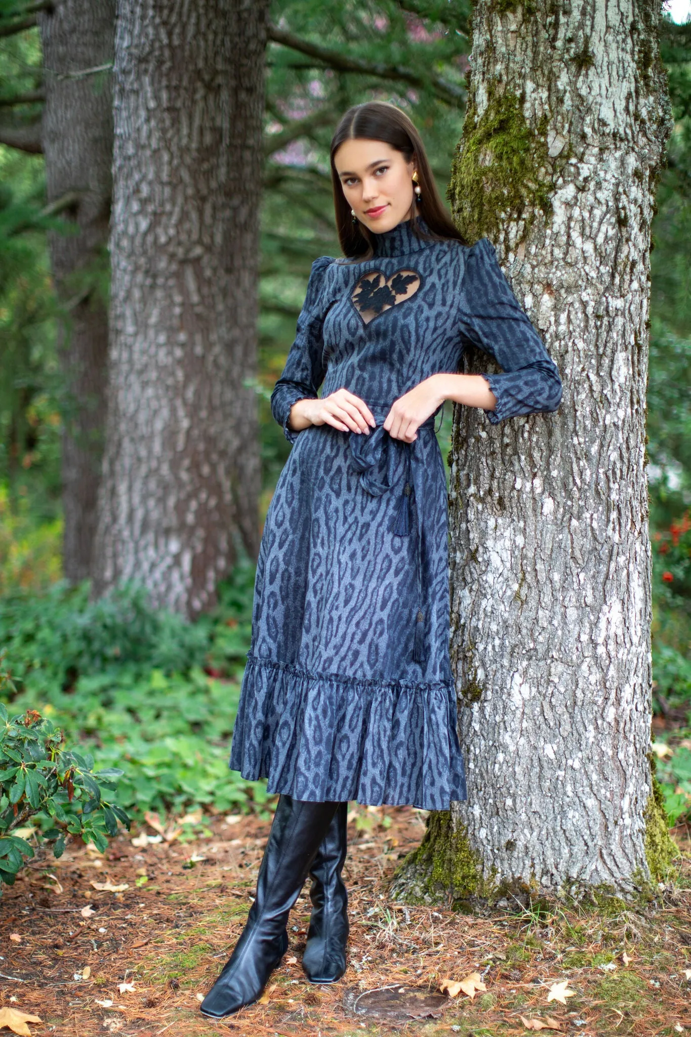 Leopard Sirsna Heart Dress