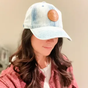 Light Denim Adjustable Strap Back Hat
