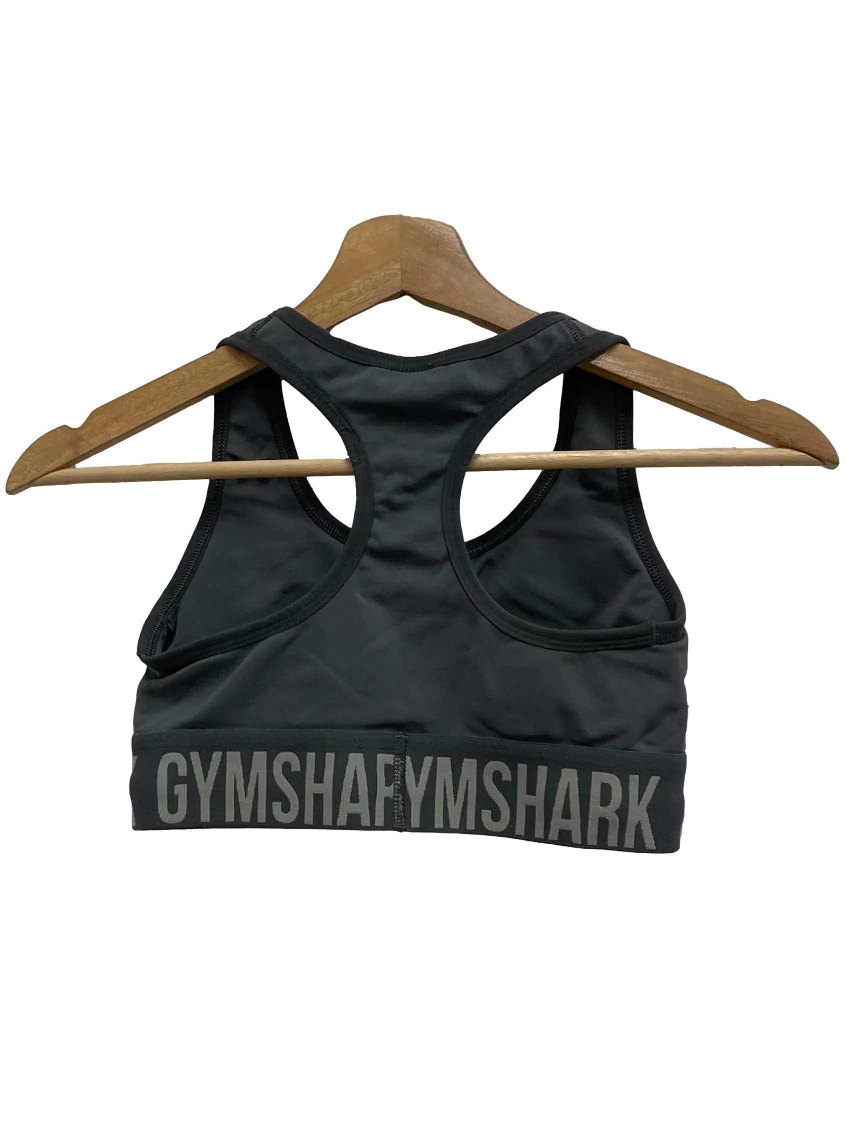 Light Grey Logo Band Sports Bra
