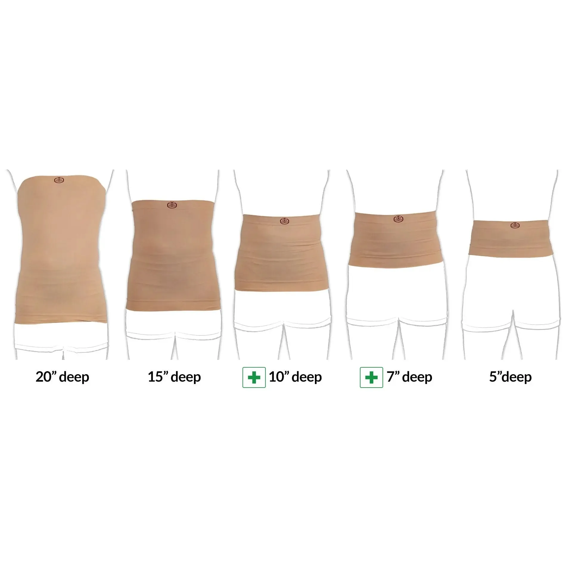 Light Support 5" Ostomy Waistband with Silicone Grip