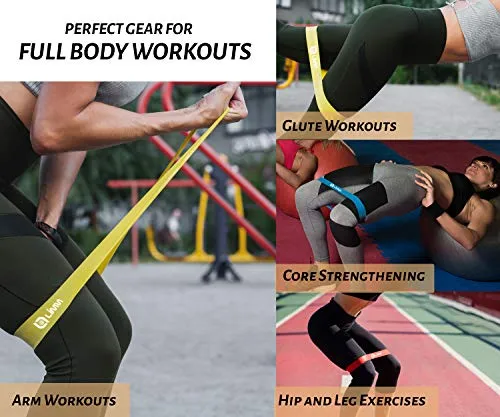 Limm Resistance Bands Exercise Loops - 12-inch Workout Flexbands for Physical Therapy, Rehab, Stretching, Home Fitness
