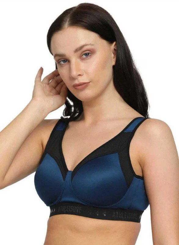 Lovable Aqua-Blue Padded Non Wired Full Coverage Bra ENERGY BRA-Aqua-Blue