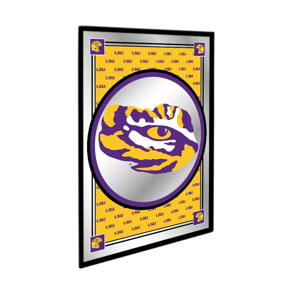 LSU Tigers: Team Spirit - Framed Mirrored Wall Sign