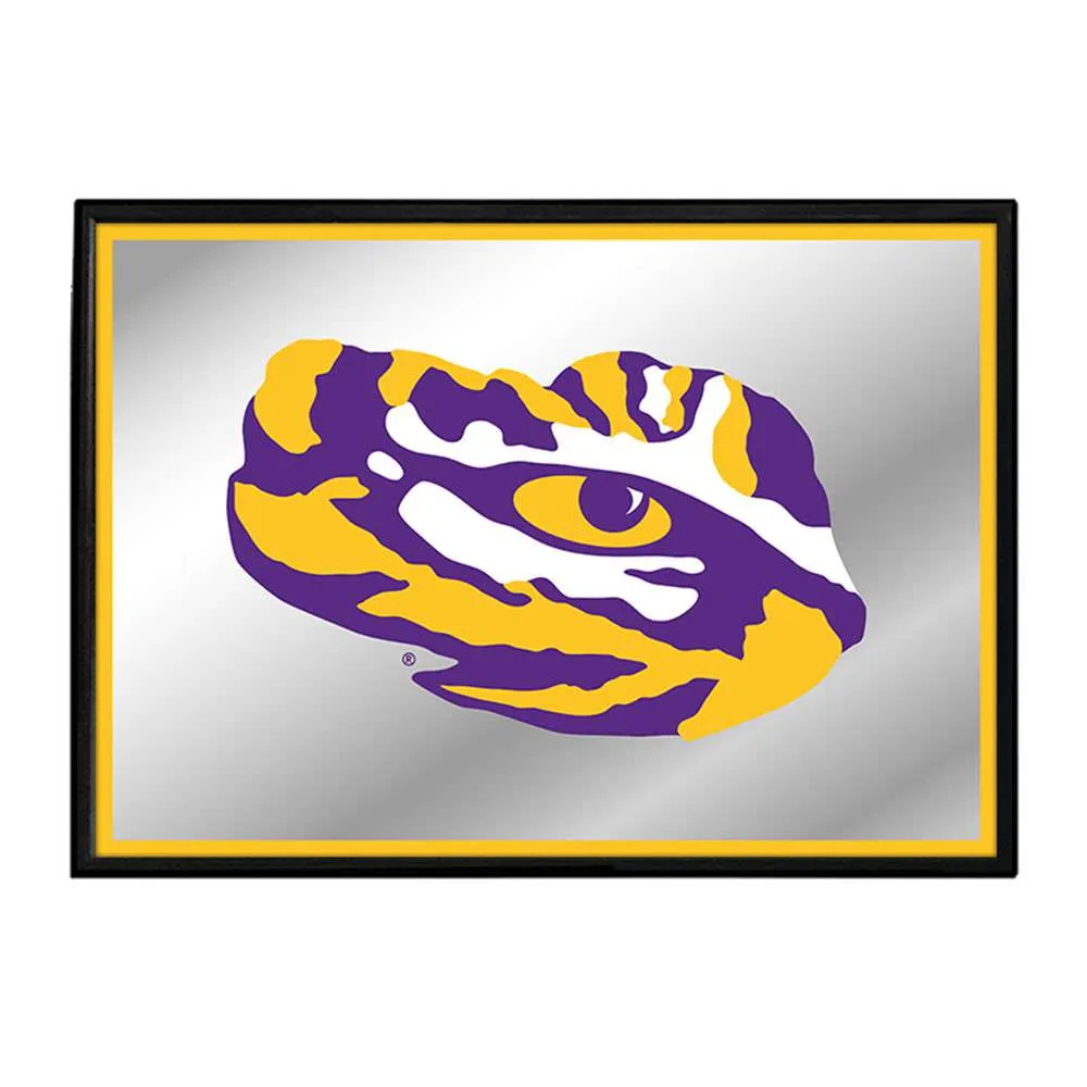 LSU Tigers: Tiger Eye - Framed Mirrored Wall Sign