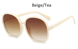 luxury round 2020 sunglasses woman Oversized female glasses gradient fashion