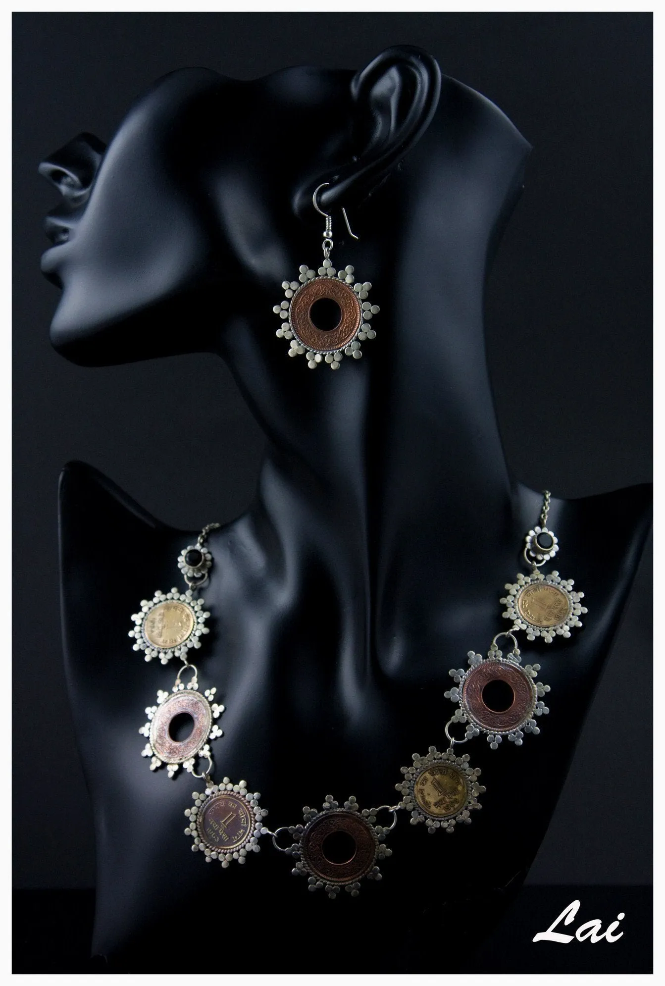 Magnificent, conversation-starting, vintage coins necklace