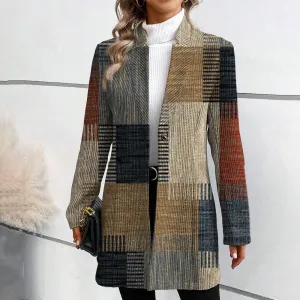 Marile™ | Elegant blazer jacket with pattern