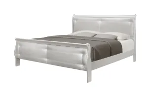 Marley Silver Queen Bed Silver