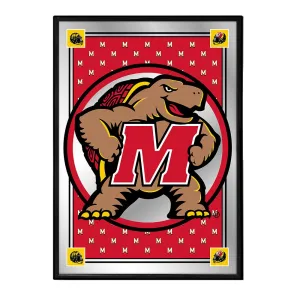 Maryland Terrapins: Team Spirit, Mascot - Framed Mirrored Wall Sign