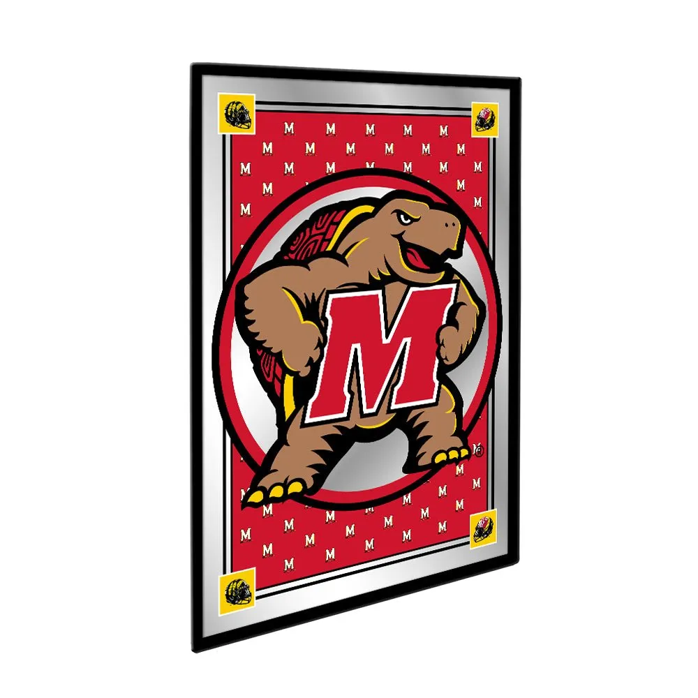 Maryland Terrapins: Team Spirit, Mascot - Framed Mirrored Wall Sign