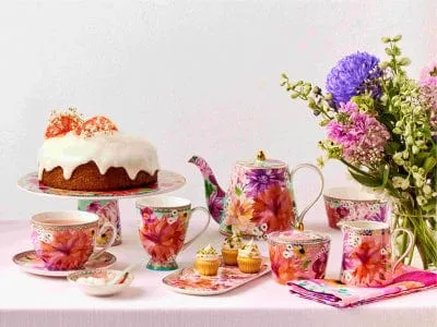 Maxwell & Williams Dahlia Daze Teapot With Infuser Sky 500ml HV0331