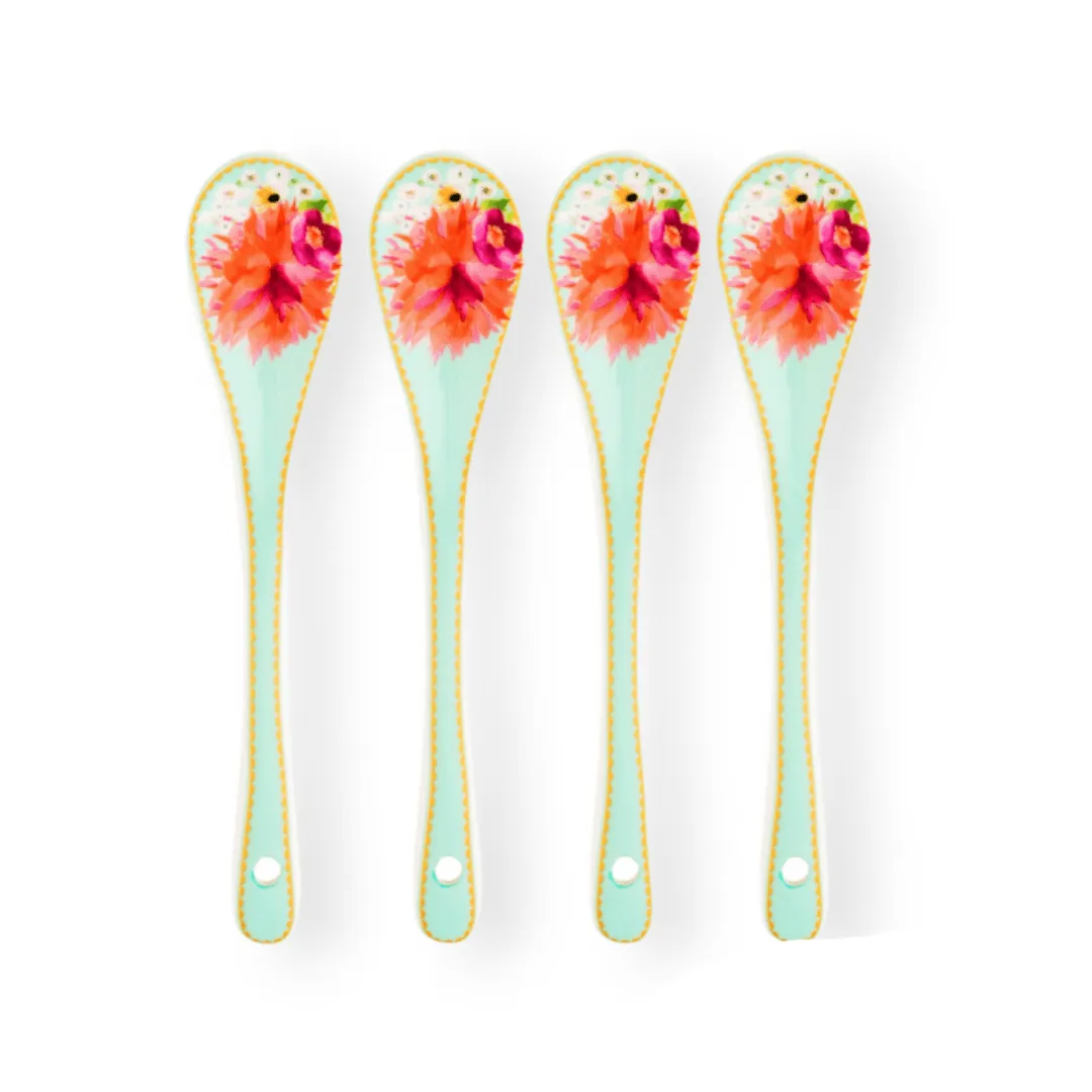 Maxwell & Williams Dahlia Daze Teaspoon Set of 4 Sky HV0350