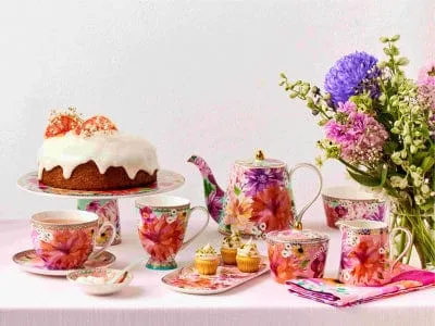 Maxwell & Williams Dahlia Daze Teaspoon Set of 4 Sky HV0350