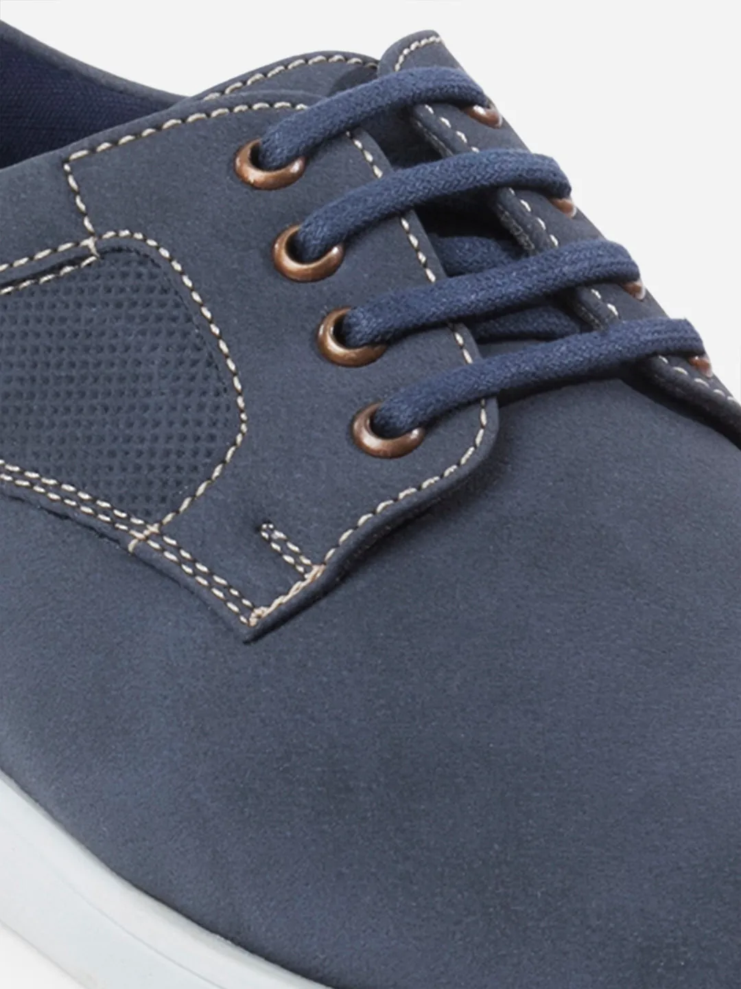 Men's Blue Suede Finish Casual Lace Up (IX2146)