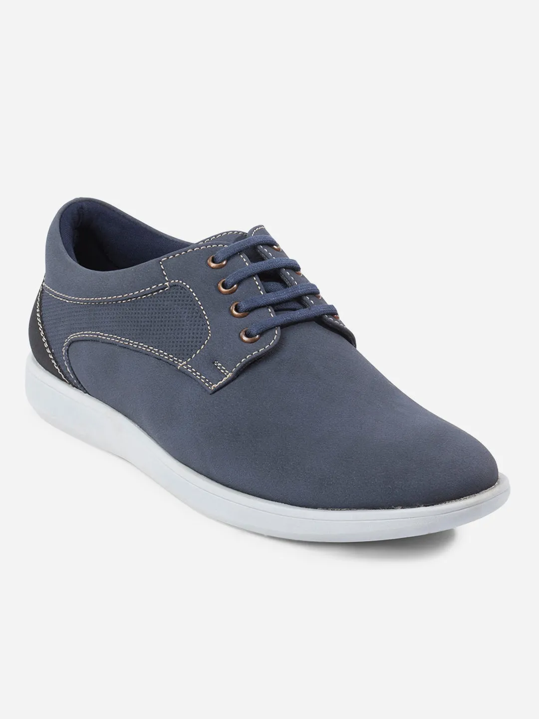 Men's Blue Suede Finish Casual Lace Up (IX2146)