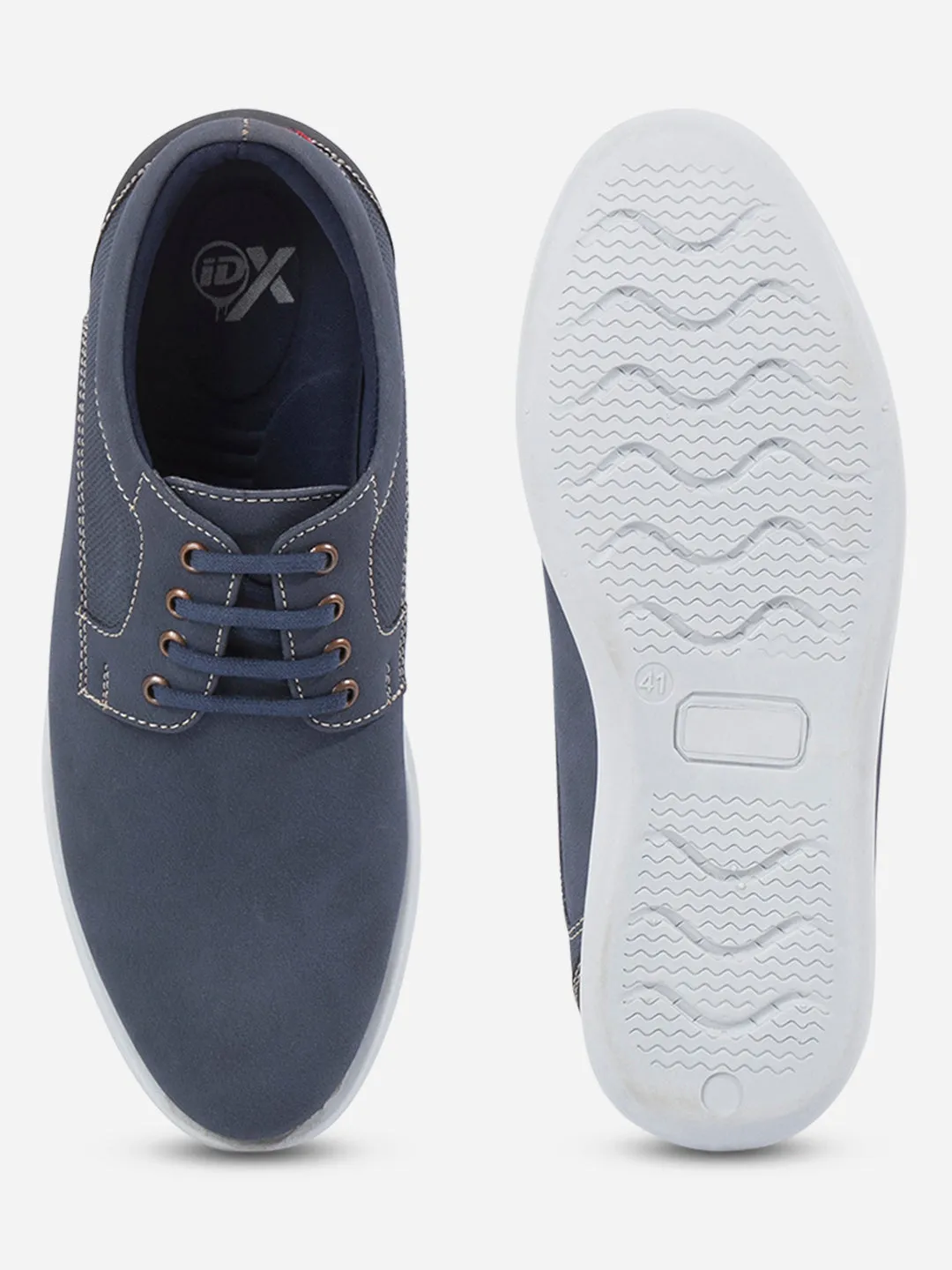 Men's Blue Suede Finish Casual Lace Up (IX2146)