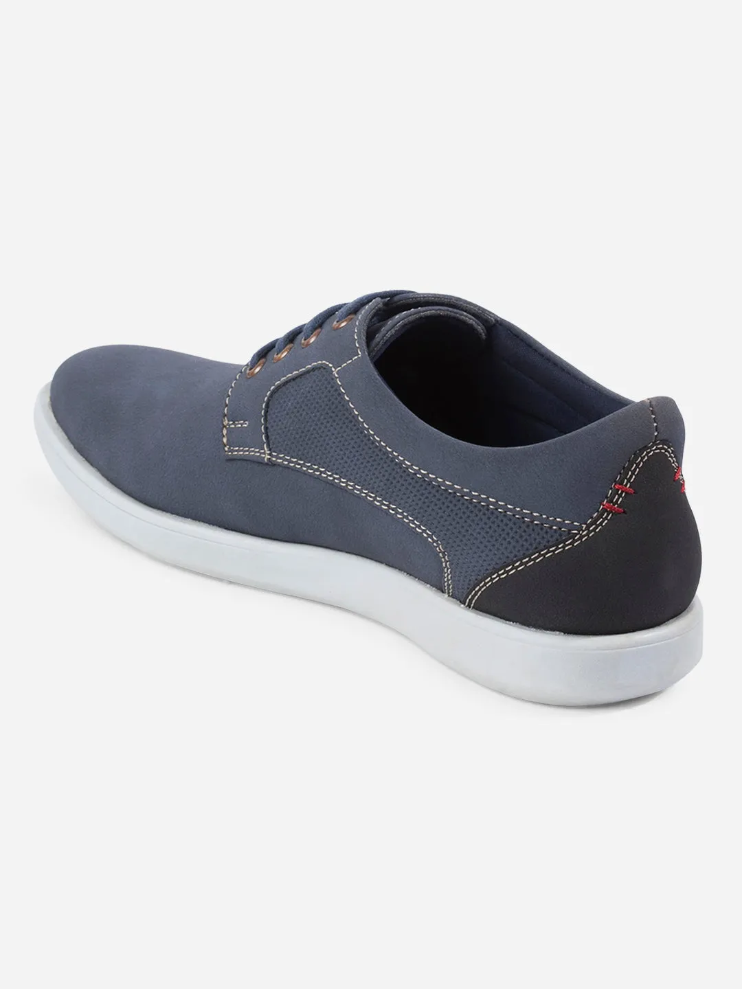 Men's Blue Suede Finish Casual Lace Up (IX2146)