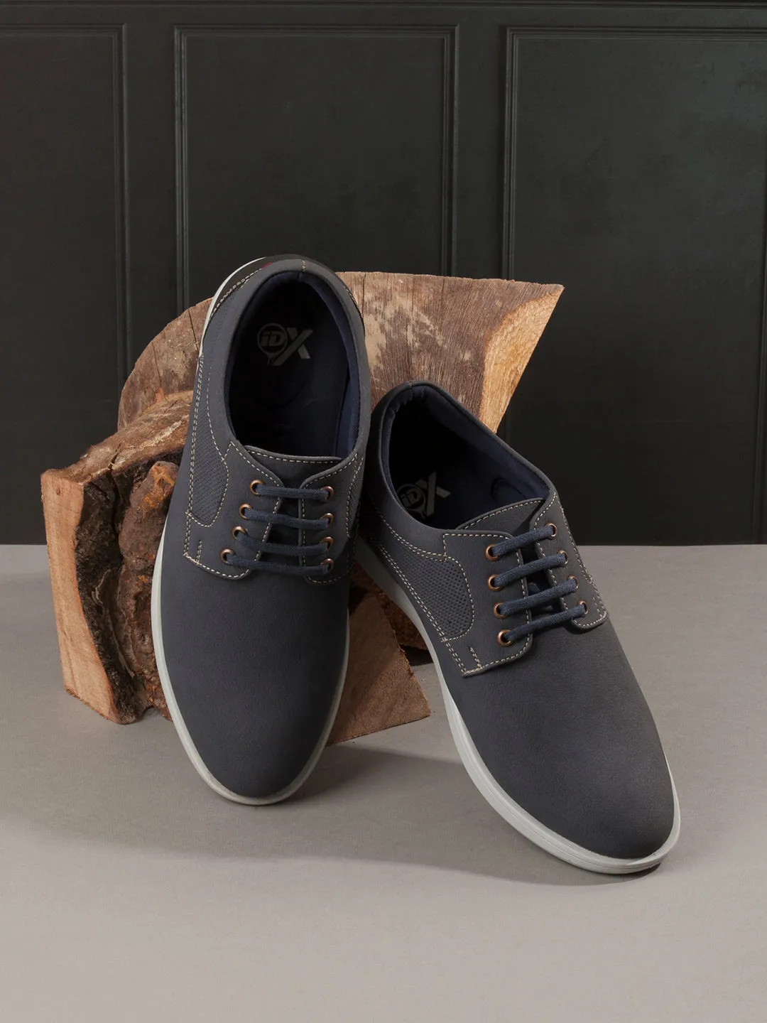 Men's Blue Suede Finish Casual Lace Up (IX2146)